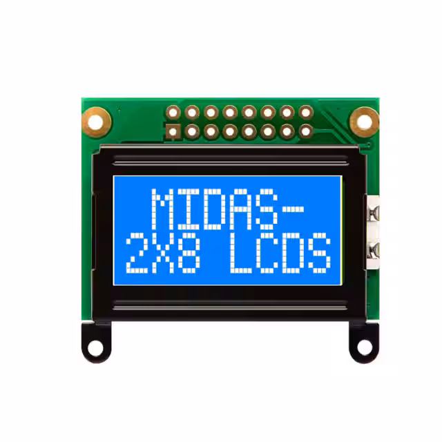 MC20805B6W-BNMLW-V2 Midas Displays  Modules d'affichage - LCD OLED Caractères et Numériques