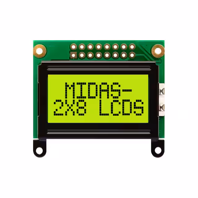 MC20805B6W-SPTLY-V2 Midas Displays  Modules d'affichage - LCD OLED Caractères et Numériques