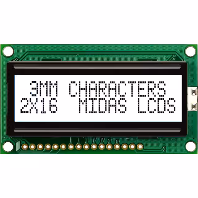 MC21603A6W-FPTLW-V2 Midas Displays  Anzeigemodule – LCD-OLED-Zeichen und -Ziffern