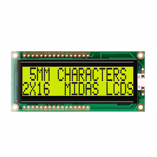 MC21605G6WD-SPTLY-V2 Midas Displays  Modules d'affichage - LCD OLED Caractères et Numériques