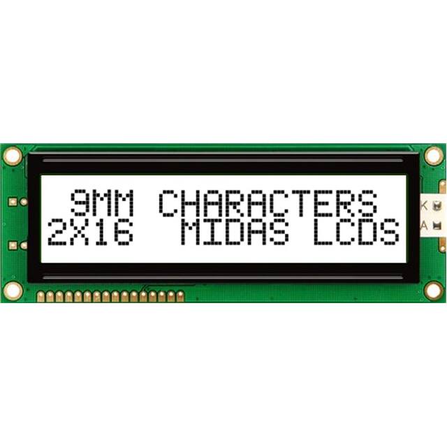 MC21609AB6W-FPTLW-V2 Midas Displays  Modules d'affichage - LCD OLED Caractères et Numériques