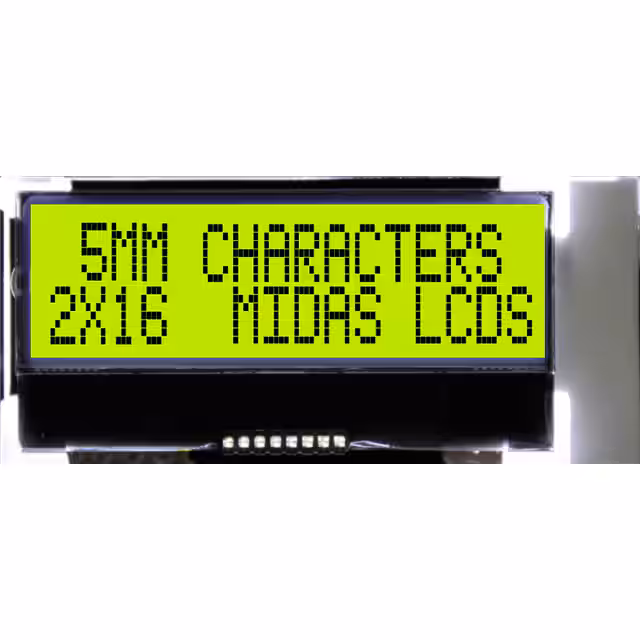 MCCOG21605B6W-SPTLYI Midas Displays  Anzeigemodule – LCD-OLED-Zeichen und -Ziffern