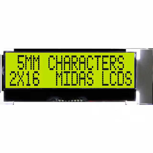 MCCOG21605D6W-SPTLYI Midas Displays  Modules d'affichage - LCD OLED Caractères et Numériques