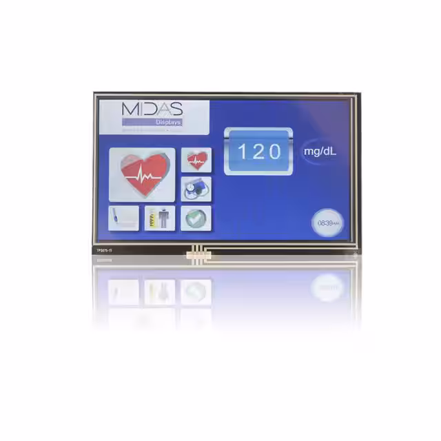 MDT7000R Midas Displays  Modules d'affichage - LCD OLED Graphic