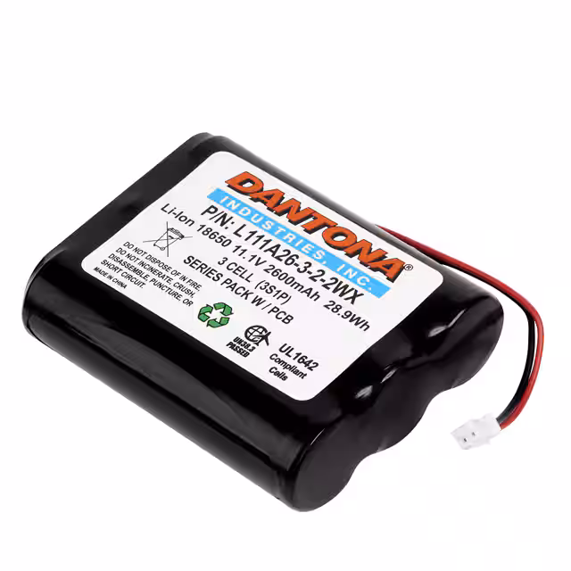 L111A26-3-2-2WX Dantona Industries  Packs de batteries