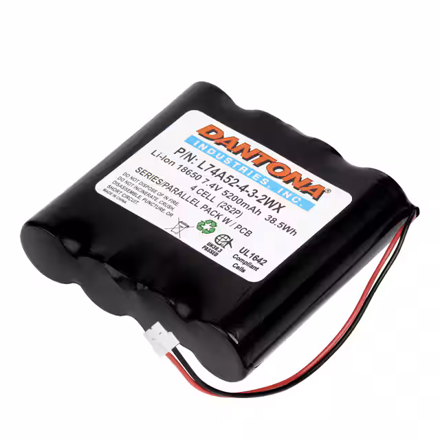 L74A52-4-3-2WX Dantona Industries  Packs de batteries