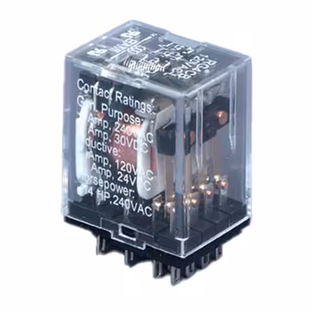 RG4CB-120VAC-L R-K Electronics, Inc.  Power Relays Over 2 Amps