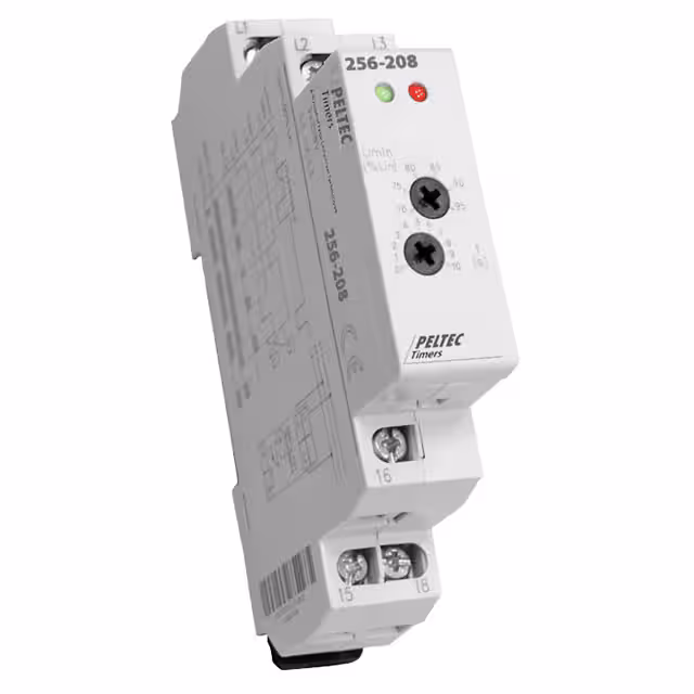 256-208 Peltec Timers and Controls Moniteur - Sortie relais