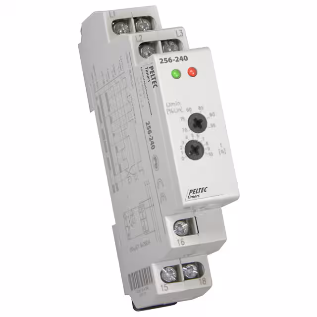 256-240 Peltec Timers and Controls Moniteur - Sortie relais