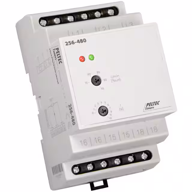 256-480 Peltec Timers and Controls Moniteur - Sortie relais