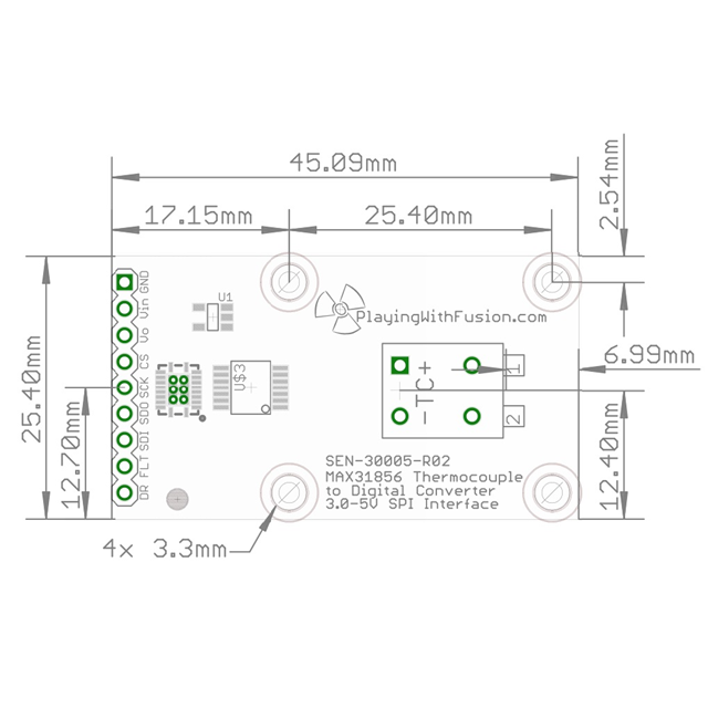 SEN-30005-W Playing With Fusion, Inc  Cartes d'évaluation - Capteurs