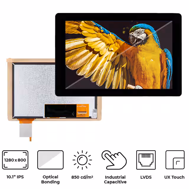 RVT101HVLNWC00-B Riverdi  Modules d'affichage - LCD OLED Graphic