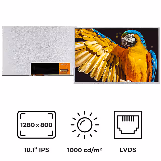 RVT101HVLNWN00 Riverdi  Modules d'affichage - LCD OLED Graphic