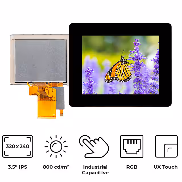 RVT35HHTNWC00 Riverdi  Modules d'affichage - LCD OLED Graphic