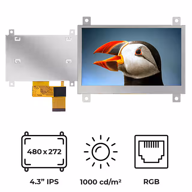 RVT43HLTFWN00 Riverdi  Modules d'affichage - LCD OLED Graphic