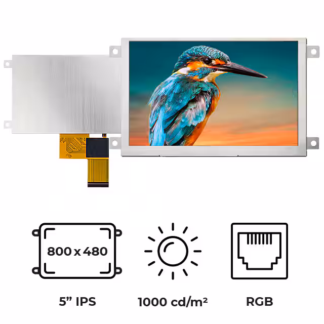 RVT50HQTFWN00 Riverdi  Modules d'affichage - LCD OLED Graphic