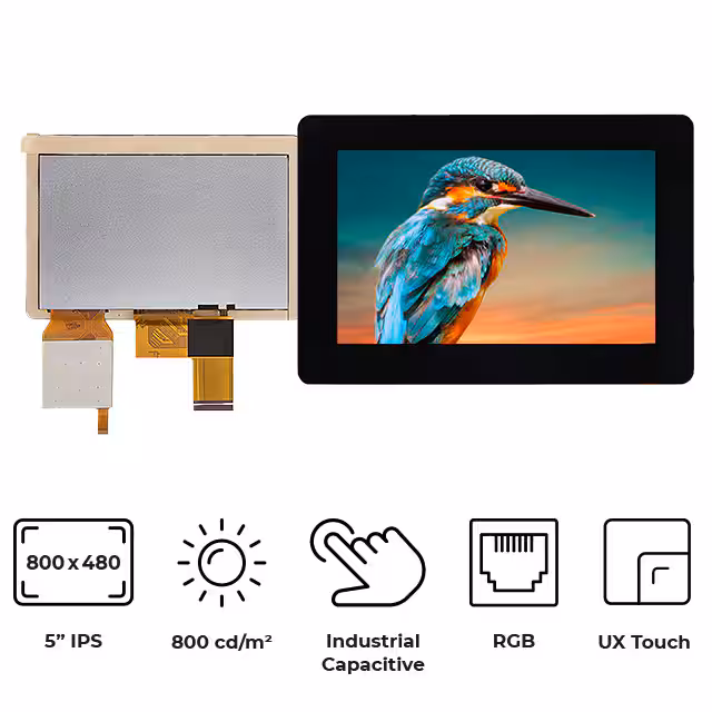 RVT50HQTNWC00 Riverdi  Modules d'affichage - LCD OLED Graphic