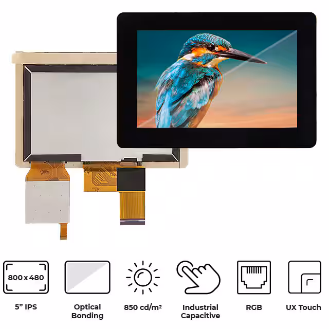 RVT50HQTNWC00-B Riverdi  Modules d'affichage - LCD OLED Graphic