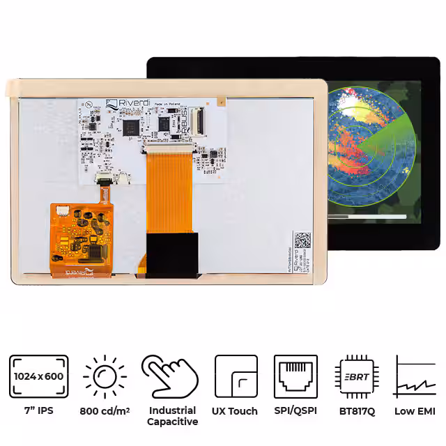 RVT70HSBNWC00 Riverdi  Modules d'affichage - LCD OLED Graphic