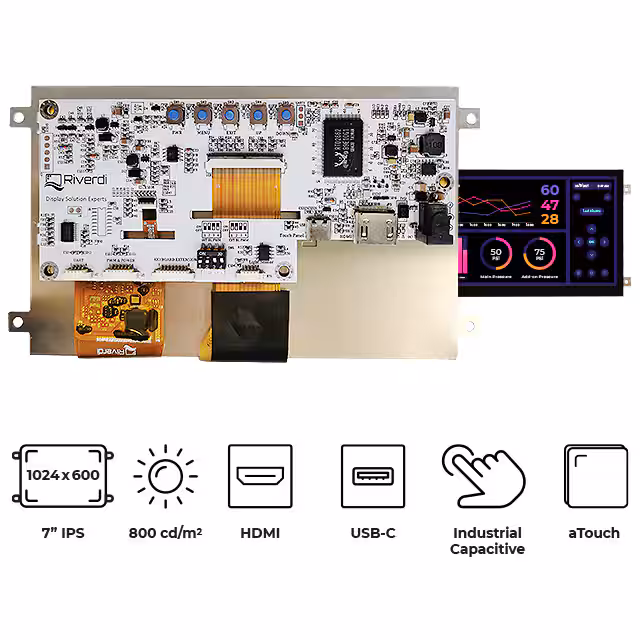 RVT70HSHFWCA0 Riverdi  Modules d'affichage - LCD OLED Graphic