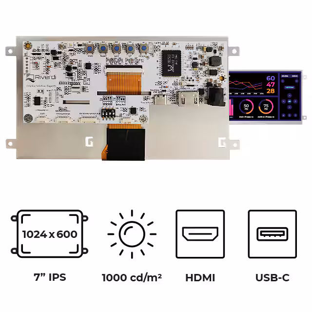 RVT70HSHFWN00 Riverdi  Modules d'affichage - LCD OLED Graphic