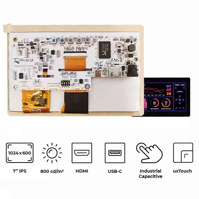 RVT70HSHNWC00 Riverdi  Modules d'affichage - LCD OLED Graphic