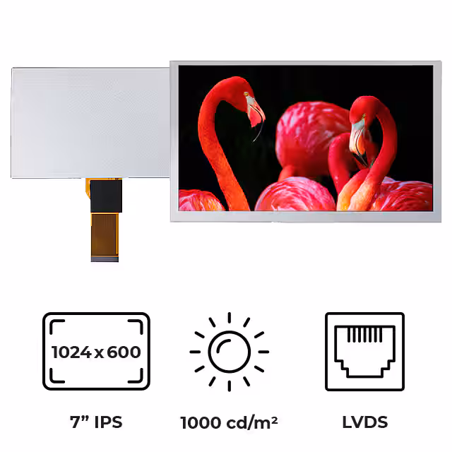 RVT70HSLNWN00 Riverdi  Modules d'affichage - LCD OLED Graphic