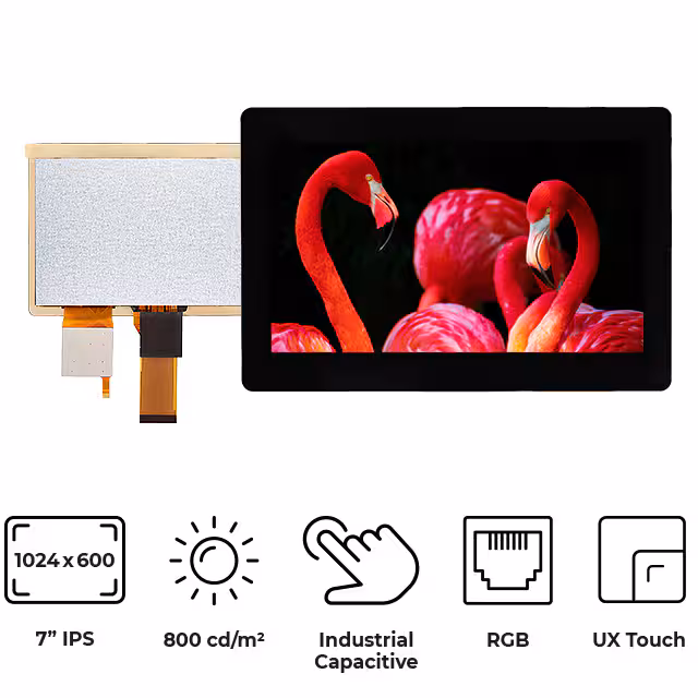 RVT70HSTNWC00 Riverdi  Modules d'affichage - LCD OLED Graphic