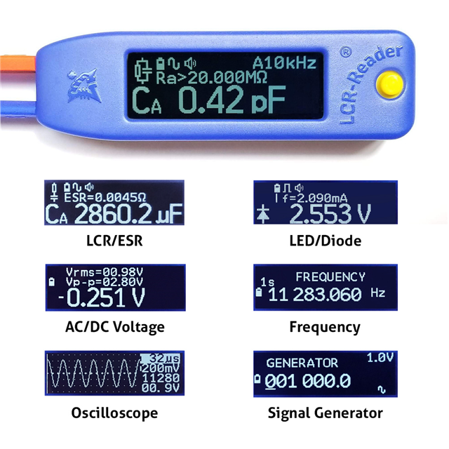 LCR-READER-MPA BLACK Siborg Systems Inc.  Equipment - Multimeters