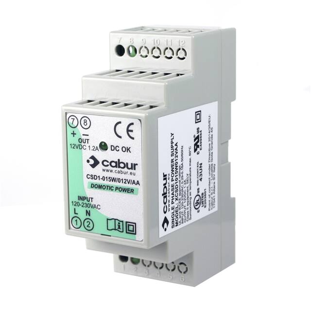 XCSD1015W012VAA Cabur  Industrial DIN Rail Power Supplies