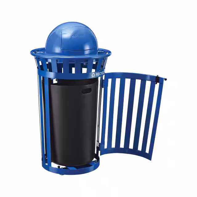 261947BL Global Industrial  Prodotti per esterni - Bidoni della spazzatura e coperture