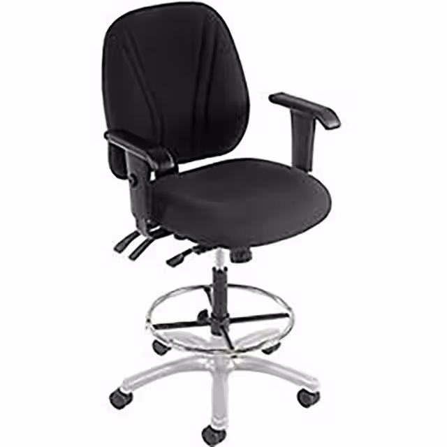 808699BK Interion By Global Industrial  Workstation Office Furniture and Equipment - Chairs and Stools
