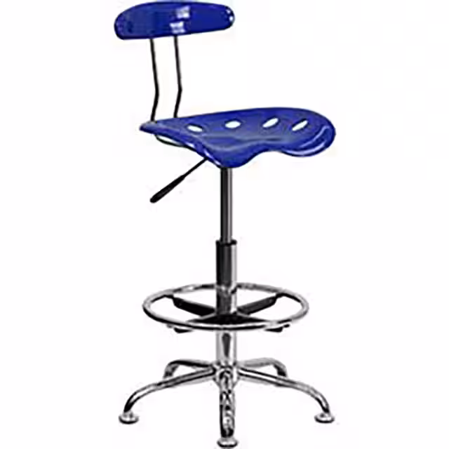 LF-215-NAUTICALBLUE-GG Flash Furniture  Workstation Office Furniture and Equipment - Chairs and Stools