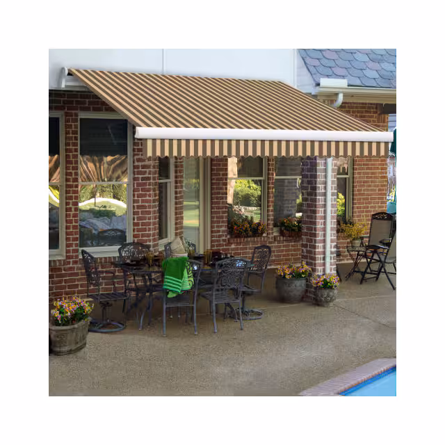 MTL8-EXE-BRNT Awntech  Outdoor Products - Canopies Shelters and Sheds