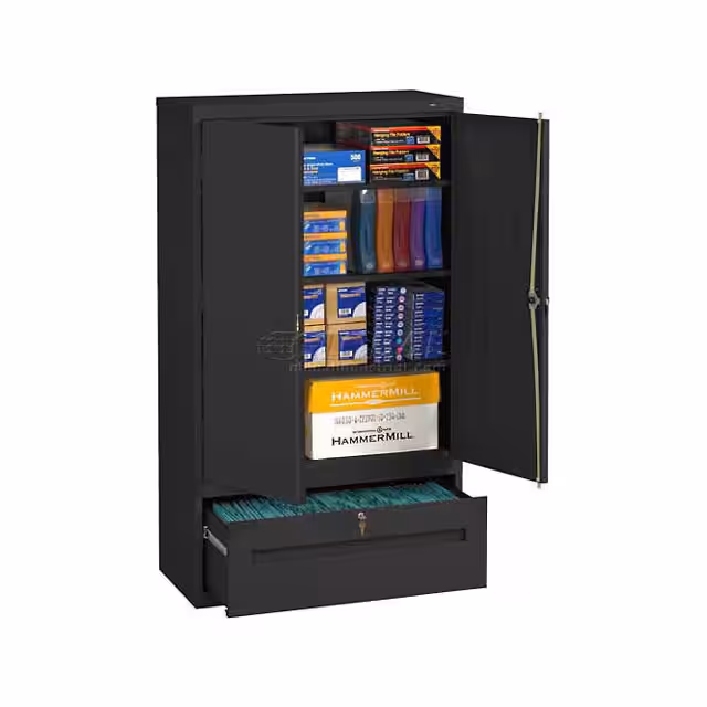 DWR-6618-BLK Tennsco  Workstation Office Furniture and Equipment - Lockers Storage Cabinets and Accessories