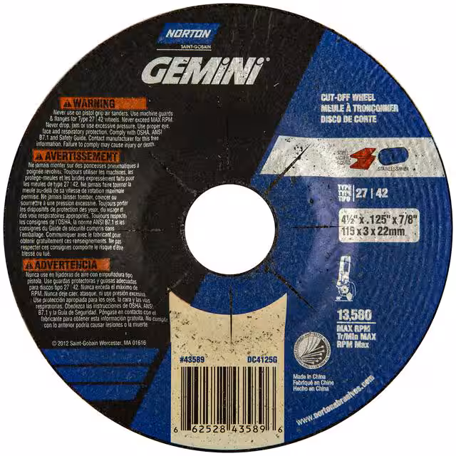 66252843589 Norton  Productos abrasivos y de acondicionamiento de superficies