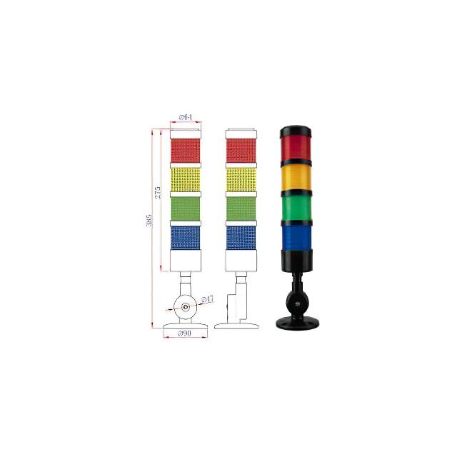 MSL1-401BN-RYG Otennlux Balises d'éclairage empilables et composants