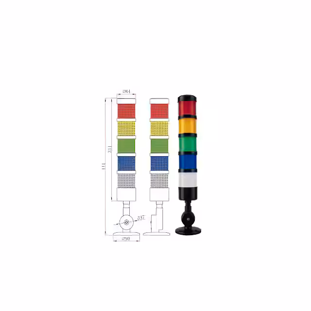 MSL1-501BN-RYGBW Otennlux Balises d'éclairage empilables et composants