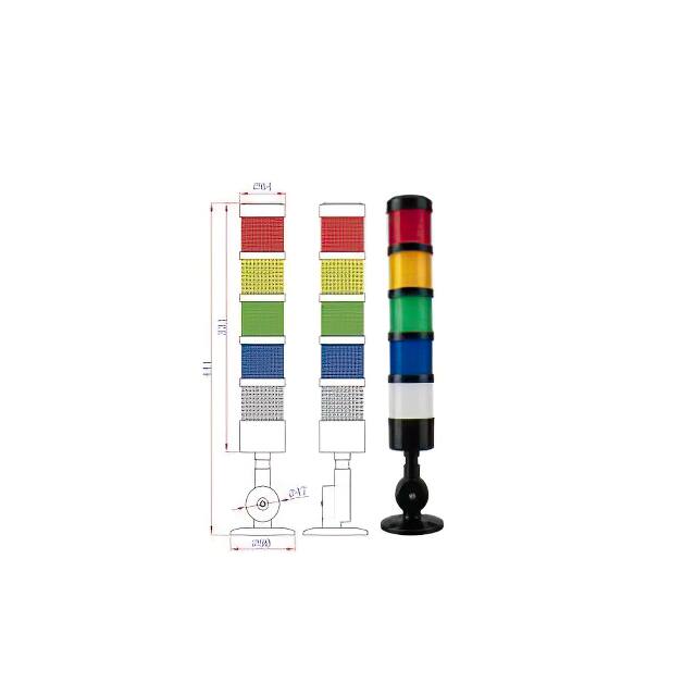 MSL1-501QN-RYGBW Otennlux  Stackable Tower Lighting Beacons and Components