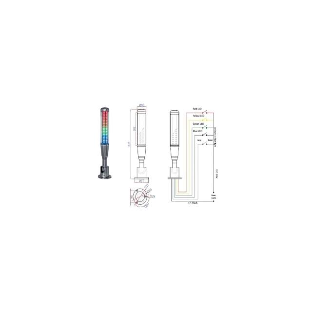 OMC1-401-RN-RYGB Otennlux Stapelbare Turmbeleuchtungsbaken und -komponenten
