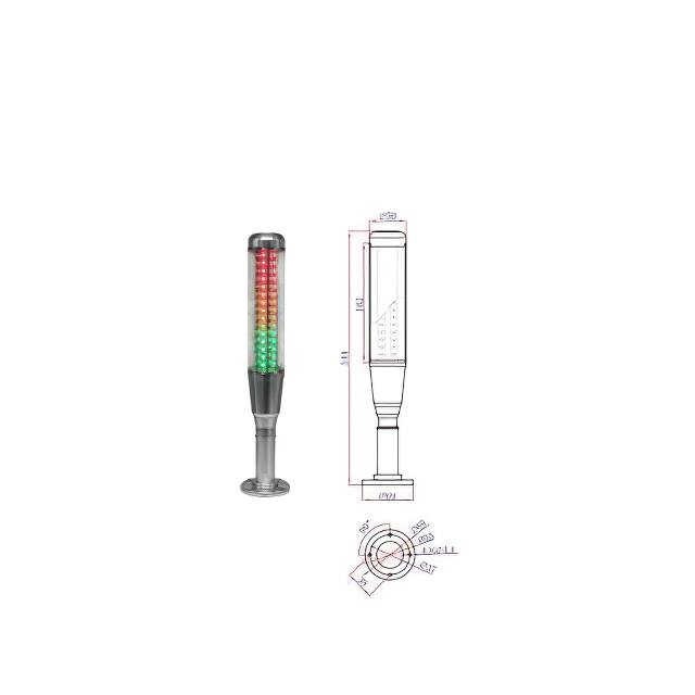OMJ1-301-QN-RYG Otennlux Stapelbare Turmbeleuchtungsbaken und -komponenten