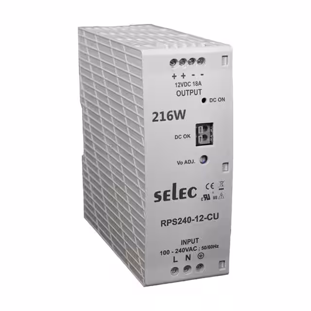 RPS240-12-CU Selec Controls USA Inc.  Industrial DIN Rail Power Supplies