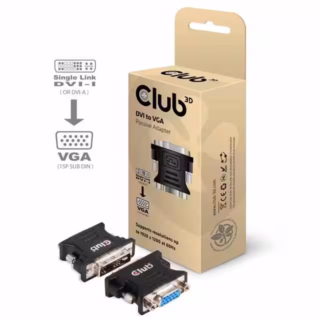 CAA-DMA>CFA Club3D  USB DVI HDMI Connector Adapters