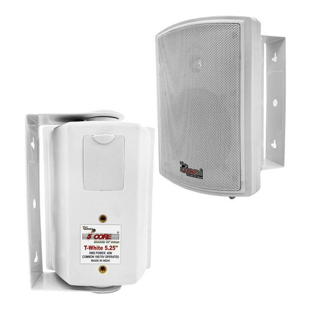 WST WHITE 2 PCS 5 Core Inc  Speakers