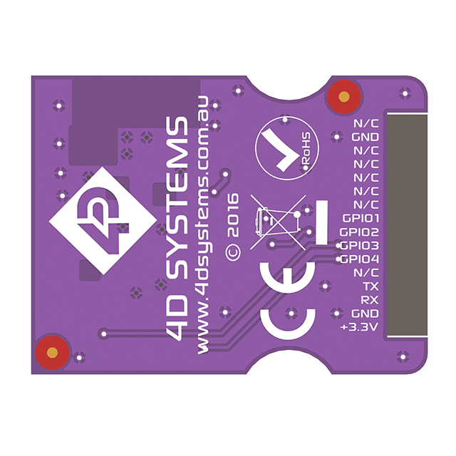 MOTG-BLUETOOTH 4D Systems Pty Ltd  Cartes d'évaluation - Cartes d'extension Cartes filles
