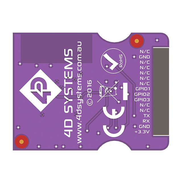 MOTG-WIFI 4D Systems Pty Ltd  Cartes d'évaluation - Cartes d'extension Cartes filles