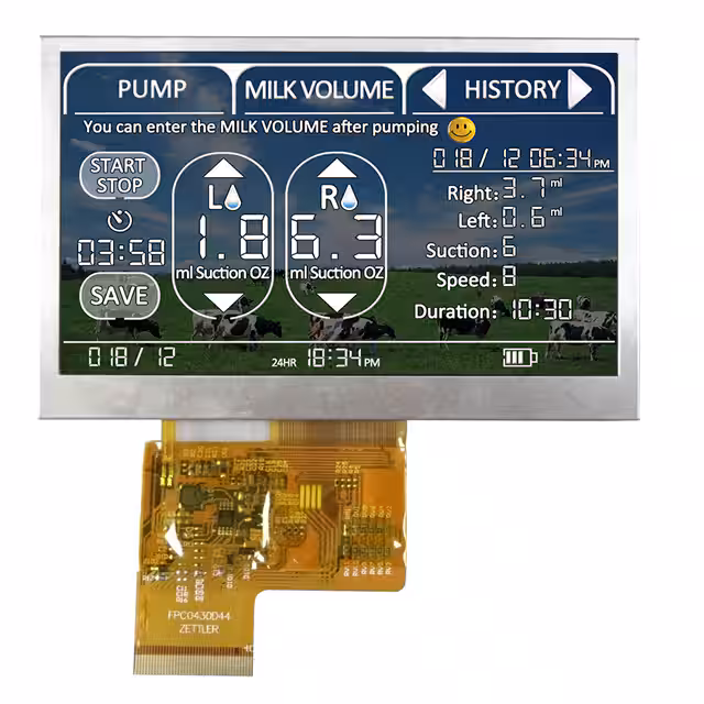 ATM0430D44 AZ Displays  Modules d'affichage - LCD OLED Graphic