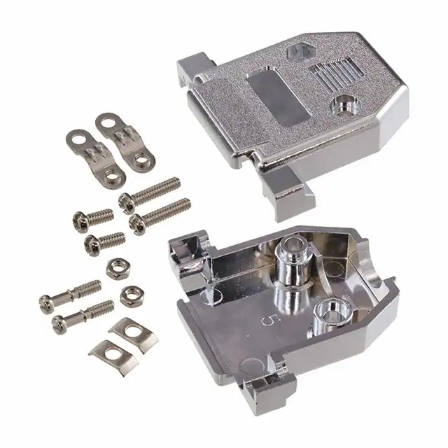 DA15-HD-PN-SS Adam Tech  Capots de connecteurs D-Sub en forme de D