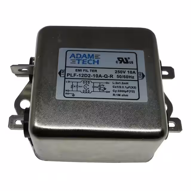 PLF-12D2-10A-Q-R Adam Tech  Modules de filtrage de ligne électrique