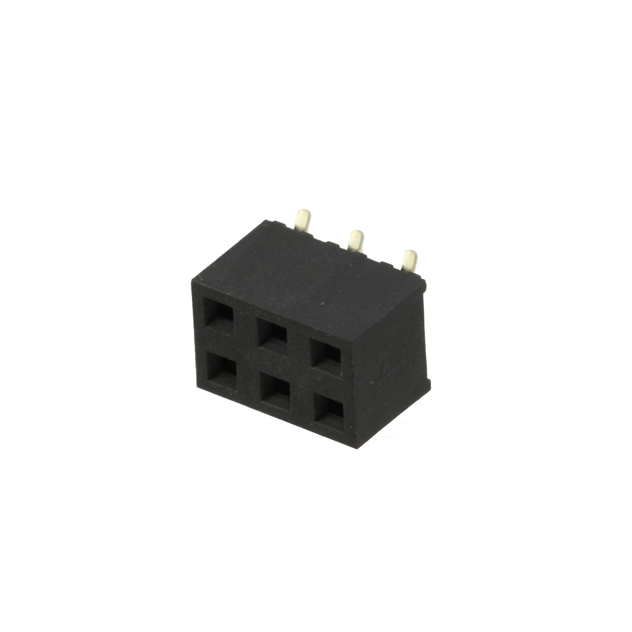 RS2BE-06-G-SMT Adam Tech  Headers Receptacles Female Sockets
